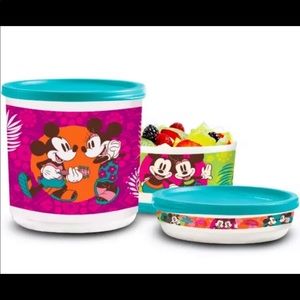 Tupperware Disney Limited Ed. Tropical Hawaiian Mickey & Minnie Mouse Set